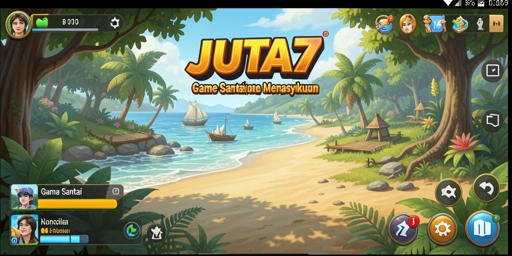 Tangkapan layar JUTA7 menampilkan gameplay yang seru dan menantang.