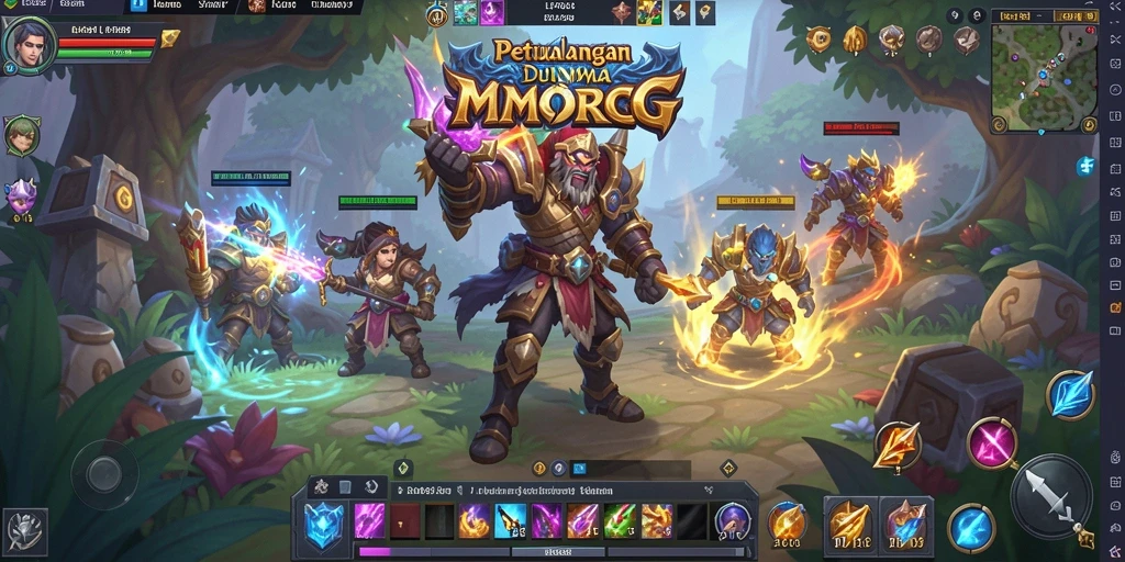 Tampilan gameplay menarik dalam LPO88 MMORPG