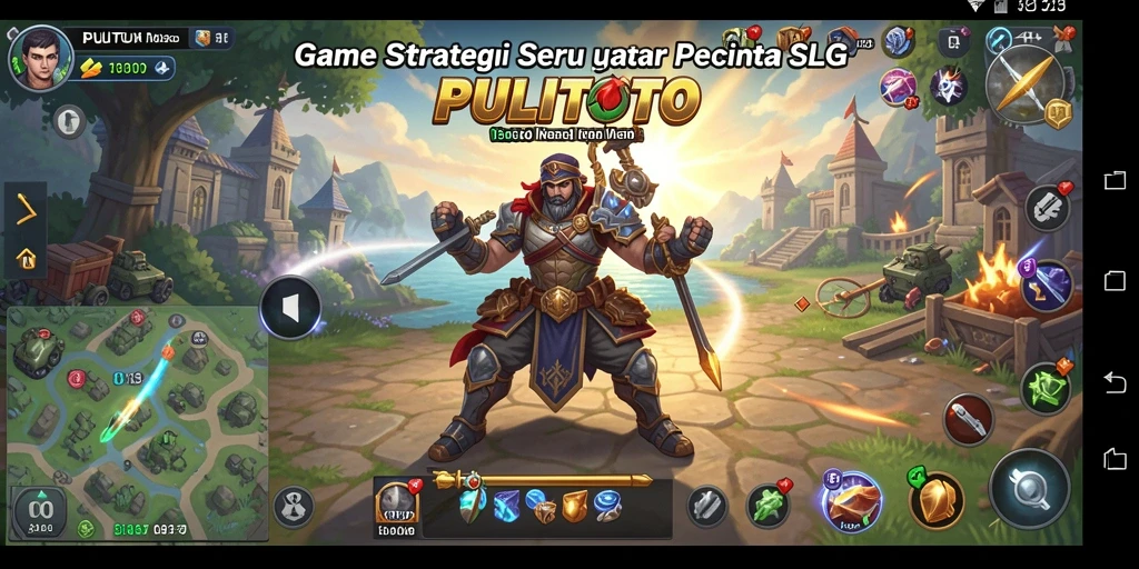 Screenshot PULITOTO menampilkan momen strategis dalam permainan.