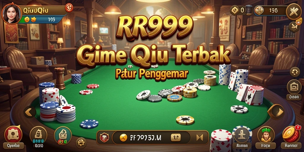 Screenshot utama RR999 memperlihatkan momen seru dalam gameplay QiuQiu.
