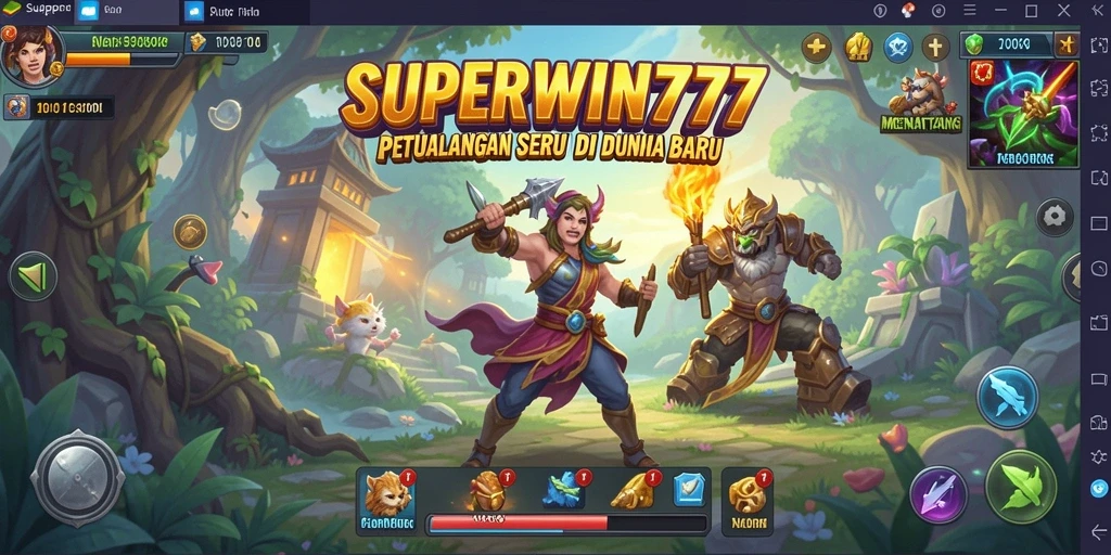 Tampilan gameplay menakjubkan dari SUPERWIN777 dalam petualangan seru.