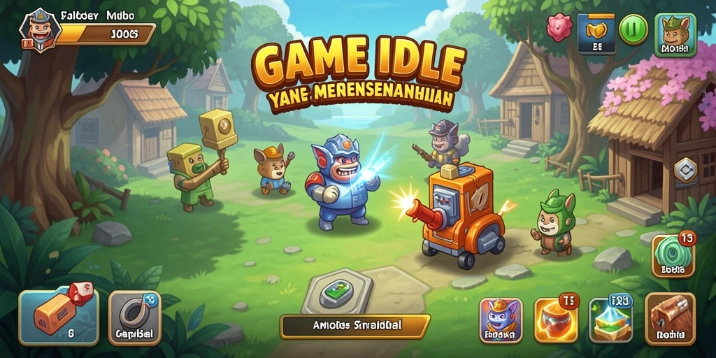 Tampilan gameplay T6 yang menawan dalam mode Idle.